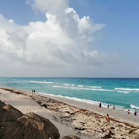Confortable Depa En Condominio Frente Al Mar! Cancún Extérieur photo